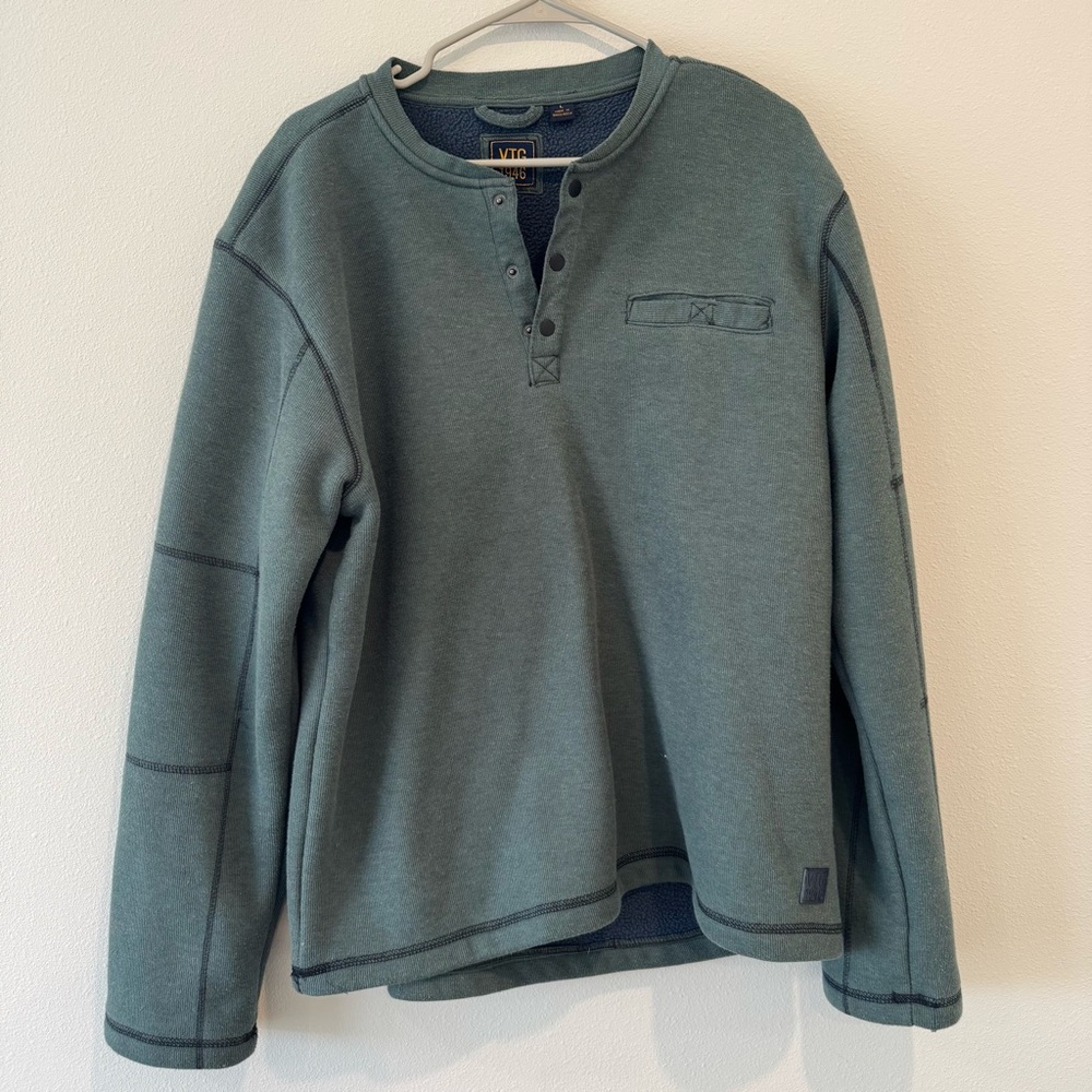 Nordstrom Rack, VTG 1946 Fleece Lined Rib Henley